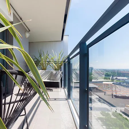 With Panoramic View Of And Public Free Parking Lot Mediolan